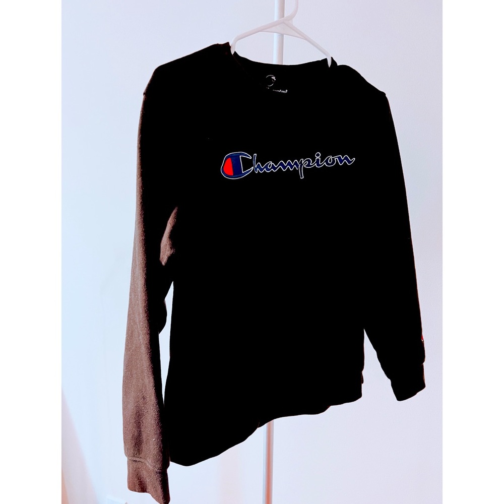 Champion boys sweatshirt Sz L Black